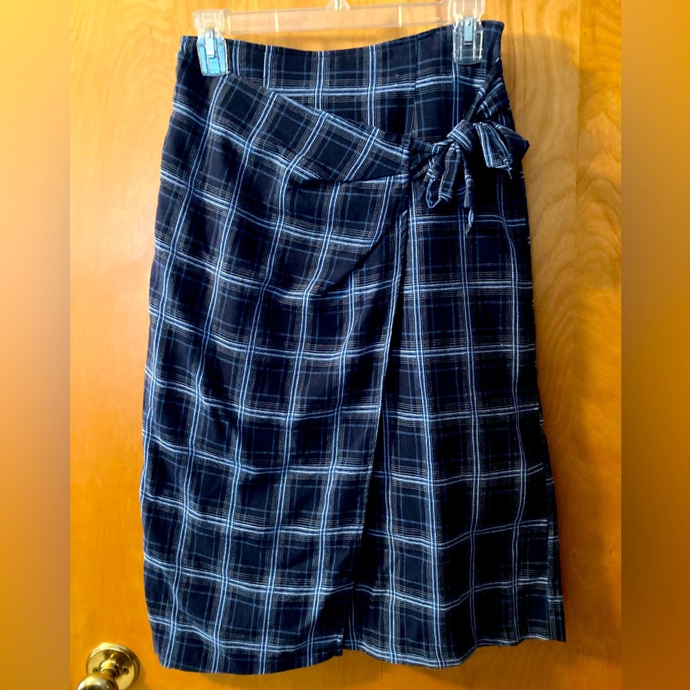 Blue Plaid Winter Skirt
